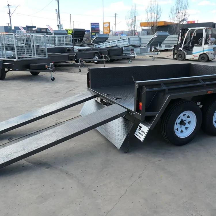 cover 8x5 heavy duty tandem box trailer with ramps wagga nsw