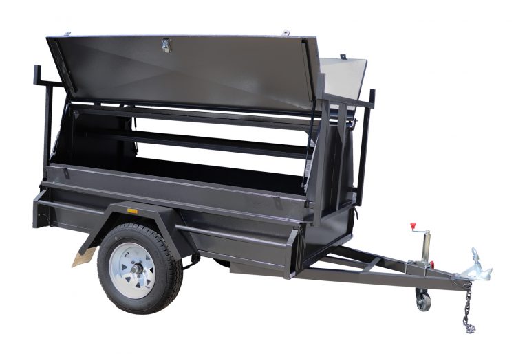 7x4 Commercial Heavy Duty Tradesman Trailer for Sale with 600mm Tradie Top