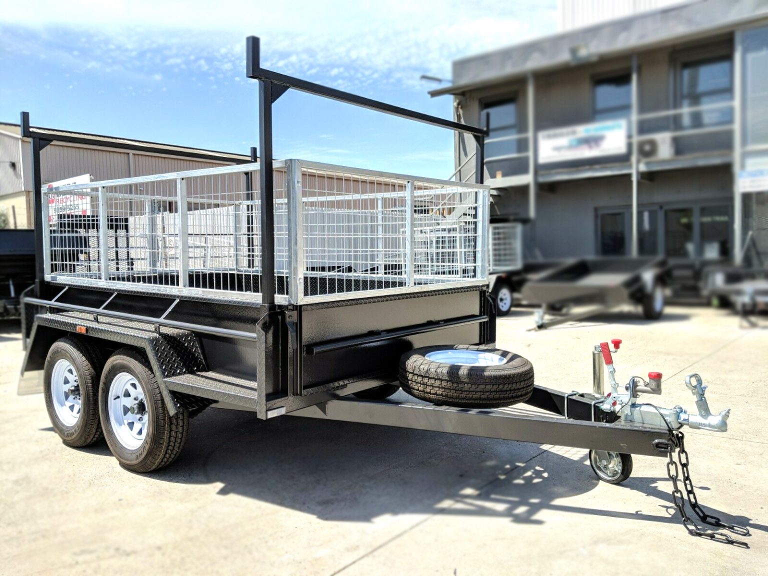 8x5 All Purpose Trailer for Sale Cage Racks and Ramps Wagga Wagga