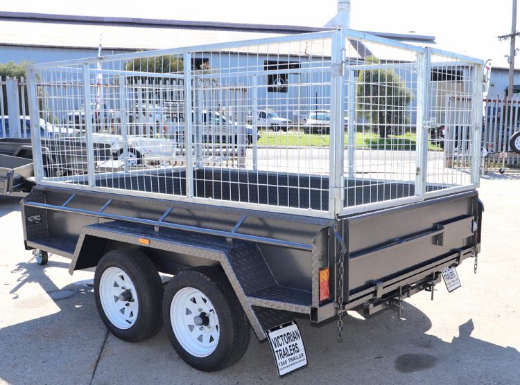 8x5 Cage Trailer 900mm Cage 7ft Slide Under Ramps for Sale in Wagga Wagga NSW