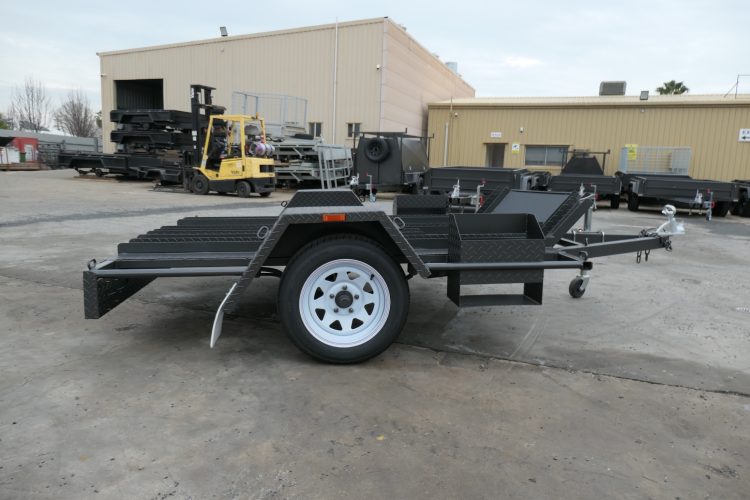 7x5 Deluxe Heavy Duty Motor Bike Trailer for Sale in Wagga Wagga NSW 5