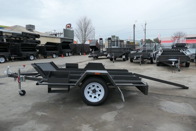 7x5 Deluxe Heavy Duty Motor Bike Trailer for Sale in Wagga Wagga NSW 7