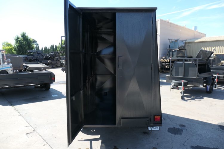 7x4 van trailer with 6 ft high fully enclosed trailer 9