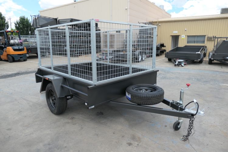 7x5 Medium Duty Cage Trailer for Sale with 900mm (3ft) Cage - Wagga Wagga NSW