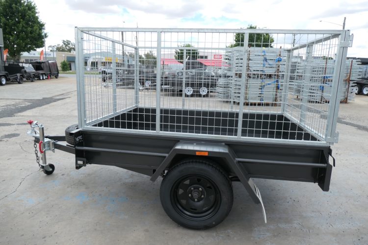 7x5 Medium Duty Cage Trailer for Sale with 900mm (3ft) Cage - Wagga Wagga NSW 5