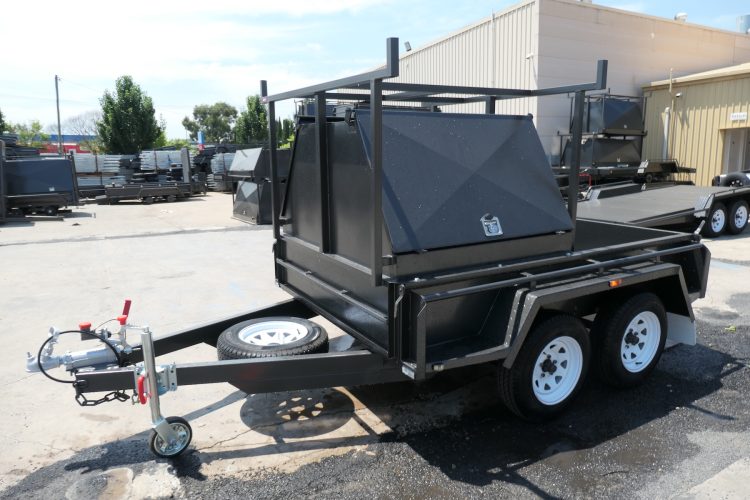 8x5 half tradesman trailer with 750mm high tradie top 6