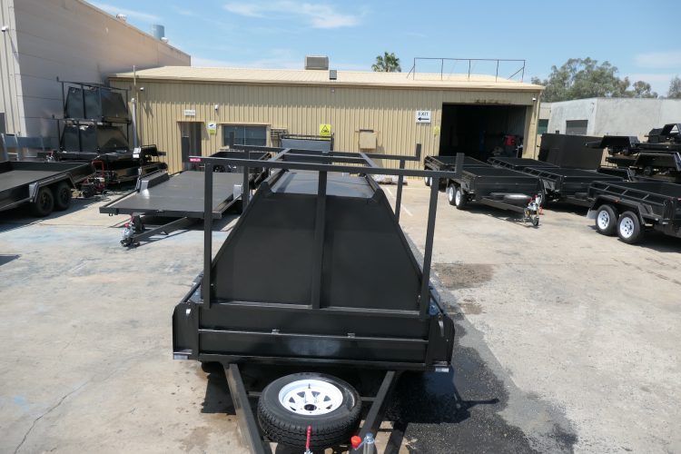 8x5 half tradesman trailer with 750mm high tradie top 7