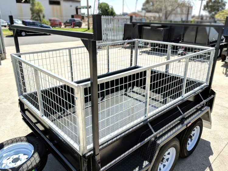 All Purpose Cage Trailer with Ladder Racks and Ramps