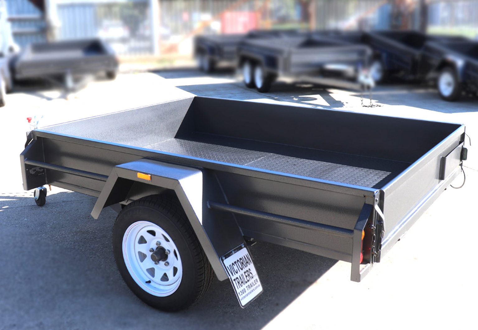 7x4 Commercial Heavy Duty Box Trailer for Sale Heavy Duty Chasis