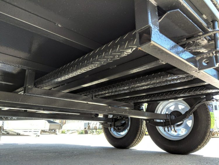 Slide Under Ramps for All Purpose Tandem Axle Cage Trailer