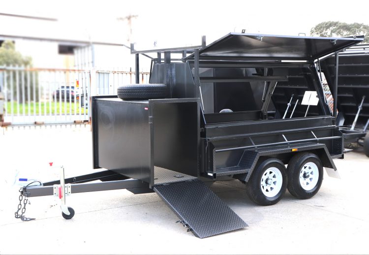 Tradie Top Trailer with Compressor Box and Ramps